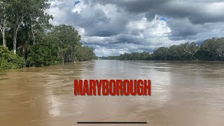 Maryborough  Mary River Granville Bridge Flooding  February 27th [upl. by Nirda]