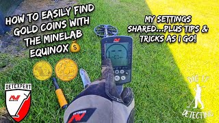 MINELAB EQUINOX 800 Simple Setup amp Metal Detect  Dig More Gold Coins amp Avoid The Rubbish👌 [upl. by Novaelc315]