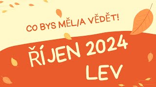 💞LEV🍀  ŘÍJEN 2024 💞 CO BYS MĚLA VĚDĚT [upl. by Harras]