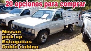 Nissan D21 np300 Doble cabina Estaquitas 20 opciones para comprar [upl. by Cnahc400]