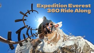 Expedition Everest Front Row POV 360 OnRide at Animal Kingdom [upl. by Aratak380]