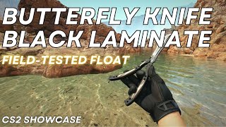 Butterfly Knife Black Laminate FieldTested  CS2 Skin Showcase 988 [upl. by Anoyet]