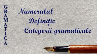 NUMERALUL  GRAMATICA  SCOALA ONLINE [upl. by Maitund64]