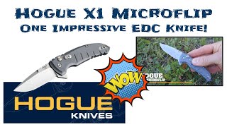 Hogue X1 Microflip Review  Custom Folding Knife Quality for Around 100 [upl. by Aidni]