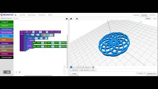 Posavasos con secuencias en Blockscad repeticiones bucles for [upl. by Welcy]