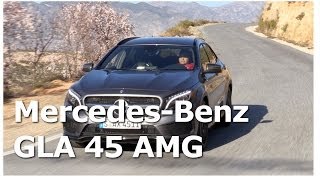 2014 MercedesBenz GLA 45 AMG Fahrbericht [upl. by Ayit168]