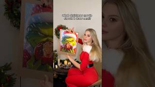 TWO ARTISTS  ONE CANVAS🎄WHAT CHRISTMAS MOVIE SHOULD I DRAW NEXT art short homealone grinch [upl. by Hedvig26]