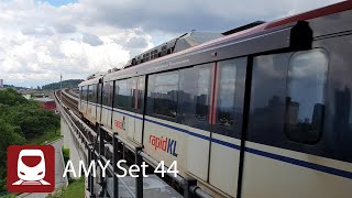 LRT SRI PETALING LINE AMY SET 44 DEPARTING AT IOI PUCHONG JAYA STATION [upl. by Ema]