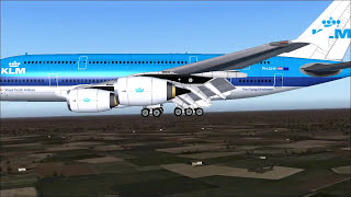 FS2004  Landing an A380 in Genk [upl. by Aharon453]