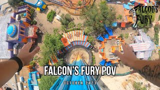 Falcons Fury  Busch Gardens Tampa  4K POV [upl. by Streeter]