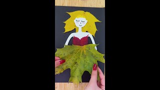 Beautiful Leaf 🍂 Doll Making In Reverse 👗 [upl. by Medarda]