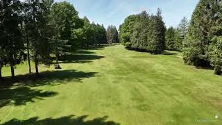 Golf de Lannemezan drone aerial video Lannemezan Hole18 [upl. by Nylatsyrk]