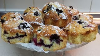 MAGDALENAS CON ARANDANOS  BLUEBERRY CUP CAKE [upl. by Catherina580]