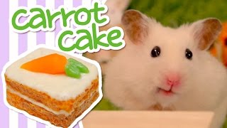 🥕 Carrot Cake  HAMSTER KITCHEN 🥕 [upl. by Rowan]