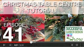 Christmas Table Centre Tutorial [upl. by Lanoil358]