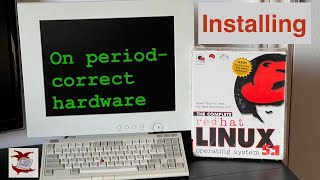 Installing Red Hat Linux 51 on a periodcorrect server [upl. by Ak]