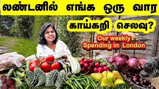 லண்டன்ல எங்க வீட்டு ஒரு வார காய்கறி செலவு எவ்வளவுHow much we are spending in a week for vegetables [upl. by Ayit]