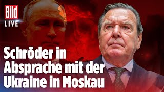 🔴 UKRAINEKRIEG Schröder trifft sich mit Putin  BILD Live Replay [upl. by Yecad]