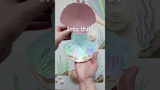 DIY Paper Seashells Craft l Make Your Own Paper Seashells l Easy DIY Paper Seashell Craft [upl. by Rapp]