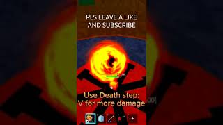 Blox FruitDeath step  Ice V2  Soul cane  Acidum rifle Combo bloxfruit roblox combo viral [upl. by Yul]