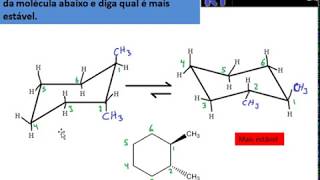 48 Exercício 7 resolvido ciclohexano confôrmero [upl. by Siobhan995]