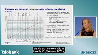 S318 Proteins speak louder than genes exploring pQTLs  UK Biobank Scientific Conference 2023 [upl. by Darya87]