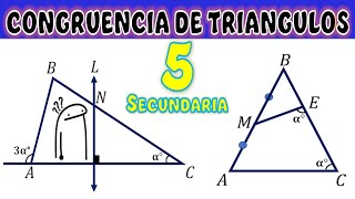 Congruencia de Triángulos  5to de Secundaria Actividad Domiciliaria  Editorial Agüero [upl. by Nereids]