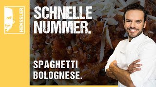 Schnelles Spaghetti BologneseRezept von Steffen Henssler [upl. by Eilsew]