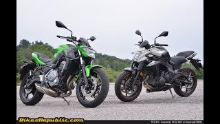 Kawasaki Z650 amp ER6N comparison [upl. by Rambow332]