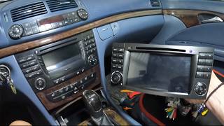 How To Install 7” Inch Android Car Stereo System In Mercedes [upl. by Nemhauser]