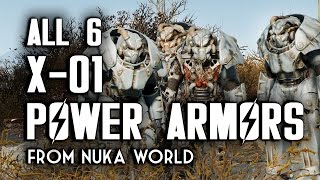 Find All Six X01 Power Armors in Nuka World  Fallout 4 DLC [upl. by Gridley174]