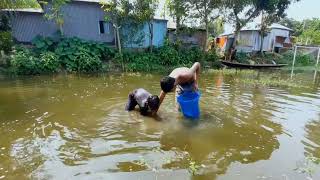 Best Skill Man Fish Hunting Only Hand Fishing Trap [upl. by Agan]