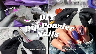 Dip Powder Nails  Unboxing amp First Impressions  DIY Nails At Home  Easy Nail Art  Nail Tutorial [upl. by Merrel825]