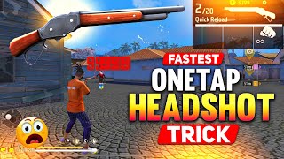 Shotgun  M1887  M1014  Headshot Trick 100 Working 🔒  Fastest One Tap Headshot Trick  Free Fire [upl. by Ty]