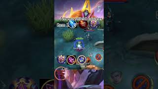 Athena shield counter mlbb mlbbmyanmar mlbbgameplay mlbbhero [upl. by Ynohtnacram814]