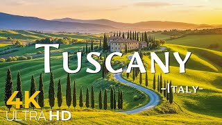 TUSCANY 4K Amazing Aerial Film A Journey Through Rolling Hills and Vineyards Of Italy Video 4K HDR [upl. by Berny]