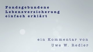 Fondsgebundene Lebensversicherung einfach erklärt [upl. by Malarkey]