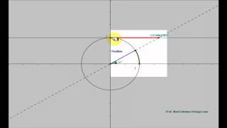 LA COTANGENTE EN LA CIRCUNFERENCIA TRIGONOMÉTRICA [upl. by Skyla269]
