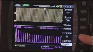 Teledyne LeCroy WaveAce Using the FFT [upl. by Aisemaj]