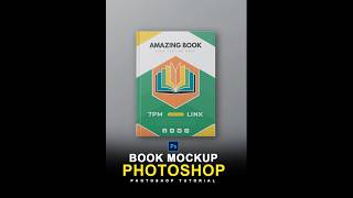 Photoshop Book Mockup Tutorial  Photoshop shorts Video [upl. by Zeitler]