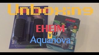 Eheim air pump 400  Aquanova filtro esponja 120litros  unboxing [upl. by Aner]