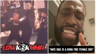 Beer Spilling MMA Fighter Reacts To Getting Punked By Nate Diaz [upl. by Jean-Claude]