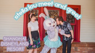 Shanghai Disneyland Character Meet amp Greet 🐰 Stella Lou is TOO CUTE [upl. by Nnail]