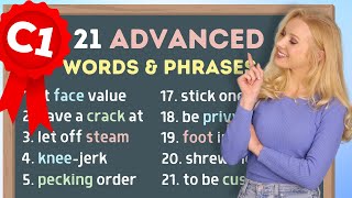 21 Advanced Phrases C1 to Build Your Vocabulary  Advanced English [upl. by Daryle830]