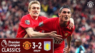 Premier League Classic  Manchester United 32 Aston Villa  200809  Macheda debut goal [upl. by Lleuqar]