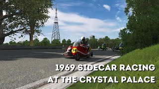 Motorcycle Sidecar Racing  1969 Crystal Palace  Assetto Corsa [upl. by Odelle]