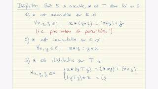 Structures algébriques  définitions [upl. by Asiaj771]