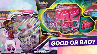 GOOD OR BAD Venusaur VMax amp Galarian Rapidash V Pokémon Card Unboxing [upl. by Ainoz]