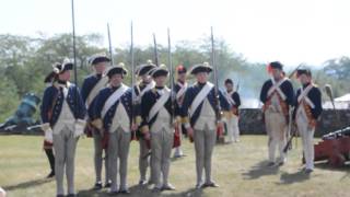 Musket drill  Fort Ticonderoga [upl. by Nicodemus]