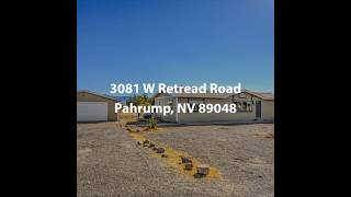 3081 W Retread Road Pahrump NV 89048  3 Bedroom ManufacturedMobile For Sale [upl. by Pillihp]